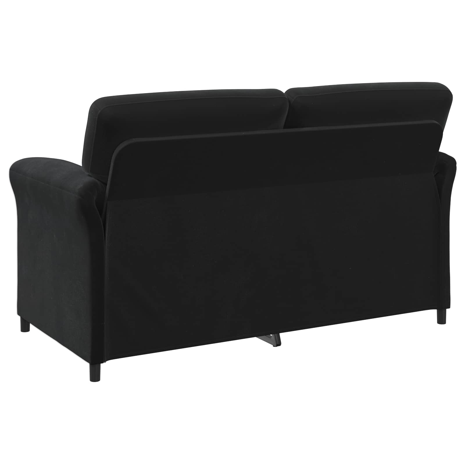 2-Zits Sofa Zwart 158 x 83 x 95 cm Fluweel
