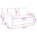 2-Zits Sofa Zwart 158 x 83 x 95 cm Fluweel