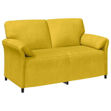 2-Zits Sofa Geel 158 x 83 x 95 cm Fluweel