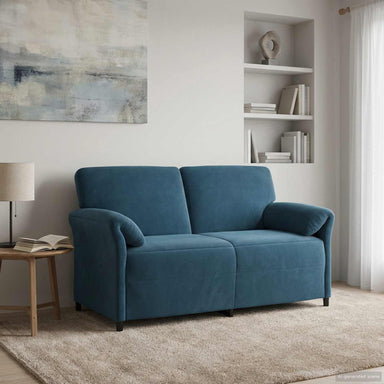 2-Zits Sofa Blauw 158 x 83 x 95 cm Fluweel