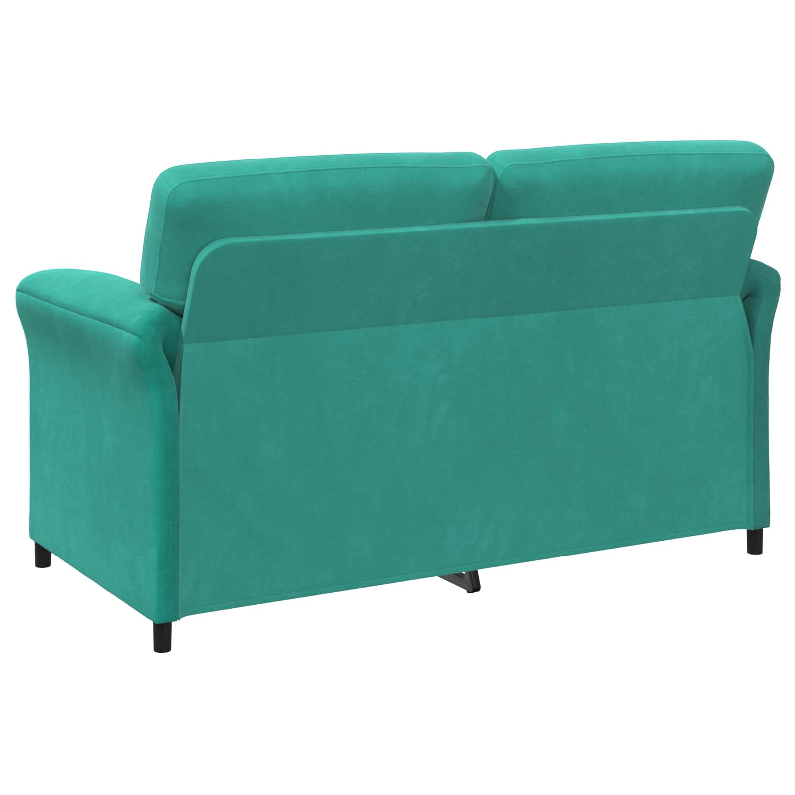 2-Zits Sofa Turquoise 158 x 83 x 95 cm Fluweel