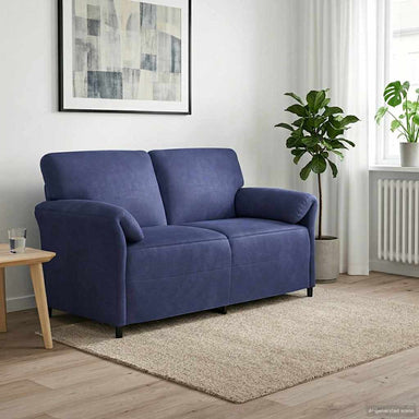 2-Zits Sofa Politieblauw 158 x 83 x 95 cm Fluweel