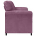 2-Zits Sofa Paars 158 x 83 x 95 cm Fluweel