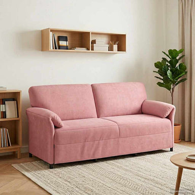 3-Zits Bank Roze 198 x 83 x 95 cm Fluweel