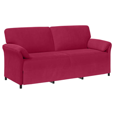 3-Zits Bank Wijnrood 198 x 83 x 95 cm Fluweel
