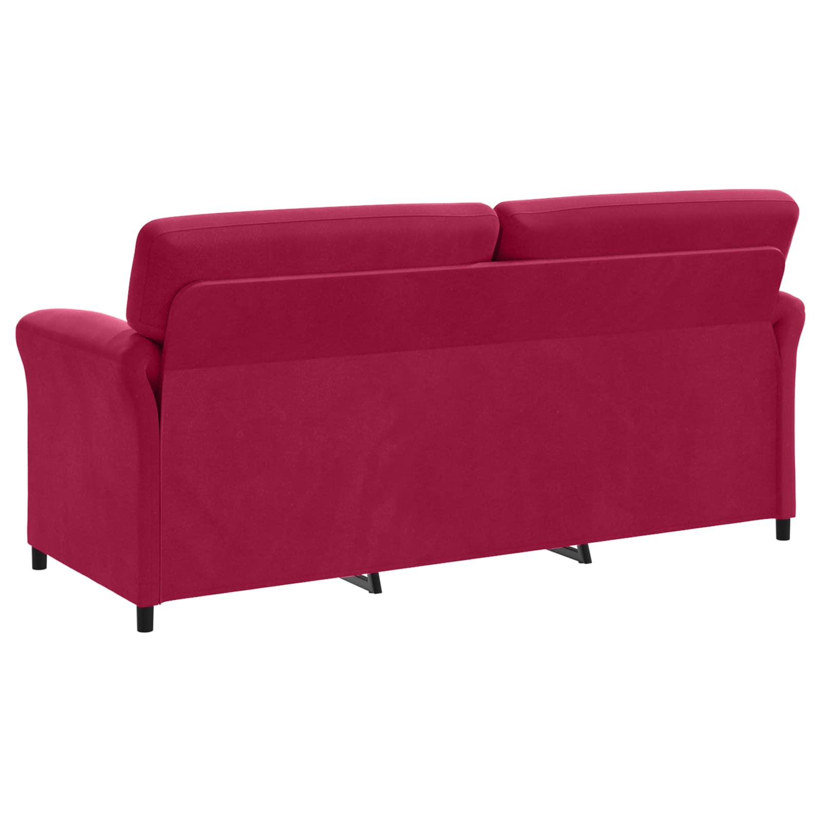 3-Zits Bank Wijnrood 198 x 83 x 95 cm Fluweel