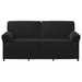 3-Zits Bank Zwart 198 x 83 x 95 cm Fluweel