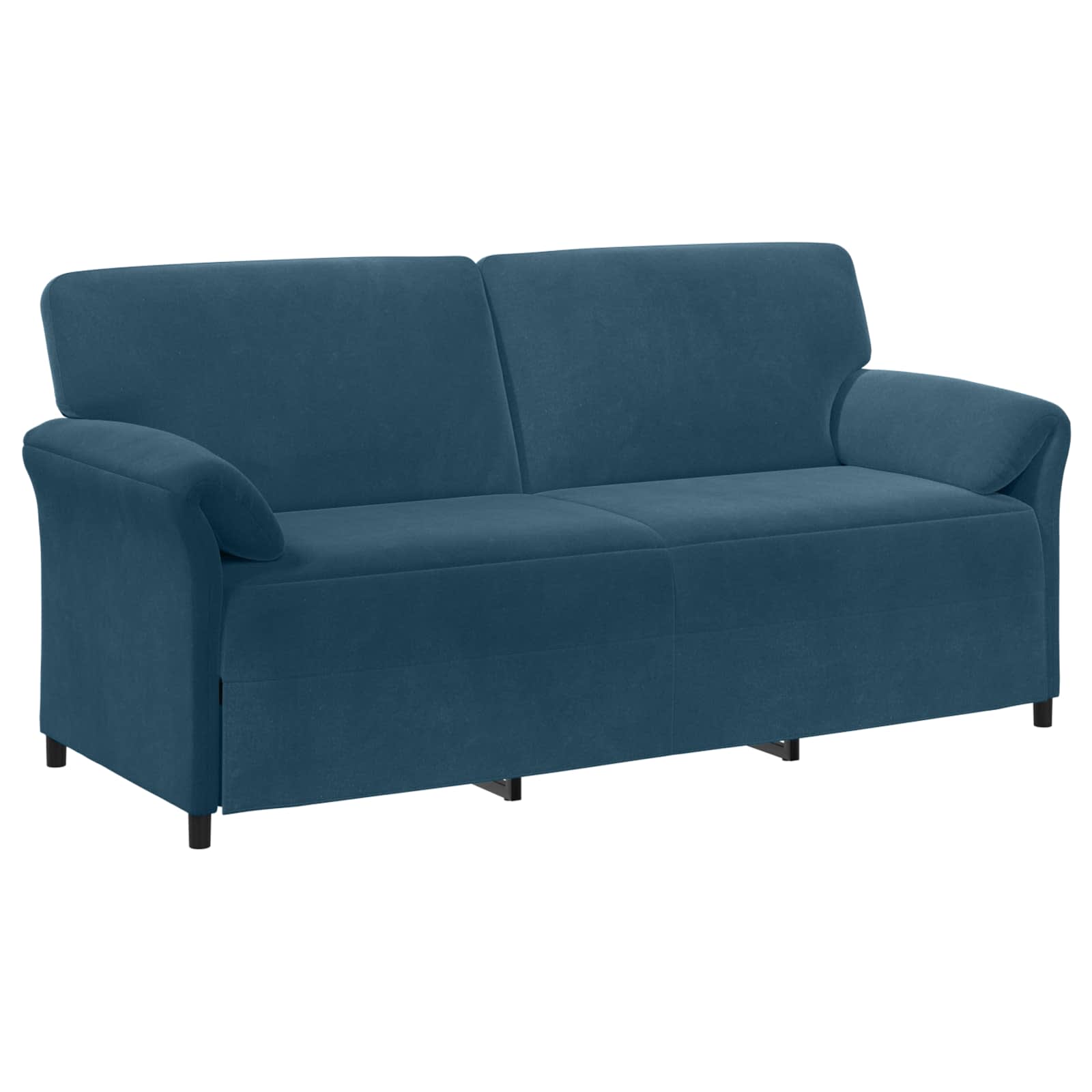 3-Zits Bank Blauw 198 x 83 x 95 cm Fluweel