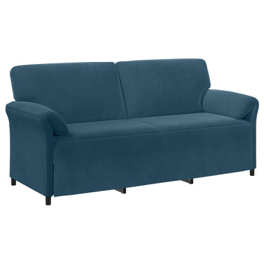 3-Zits Bank Blauw 198 x 83 x 95 cm Fluweel