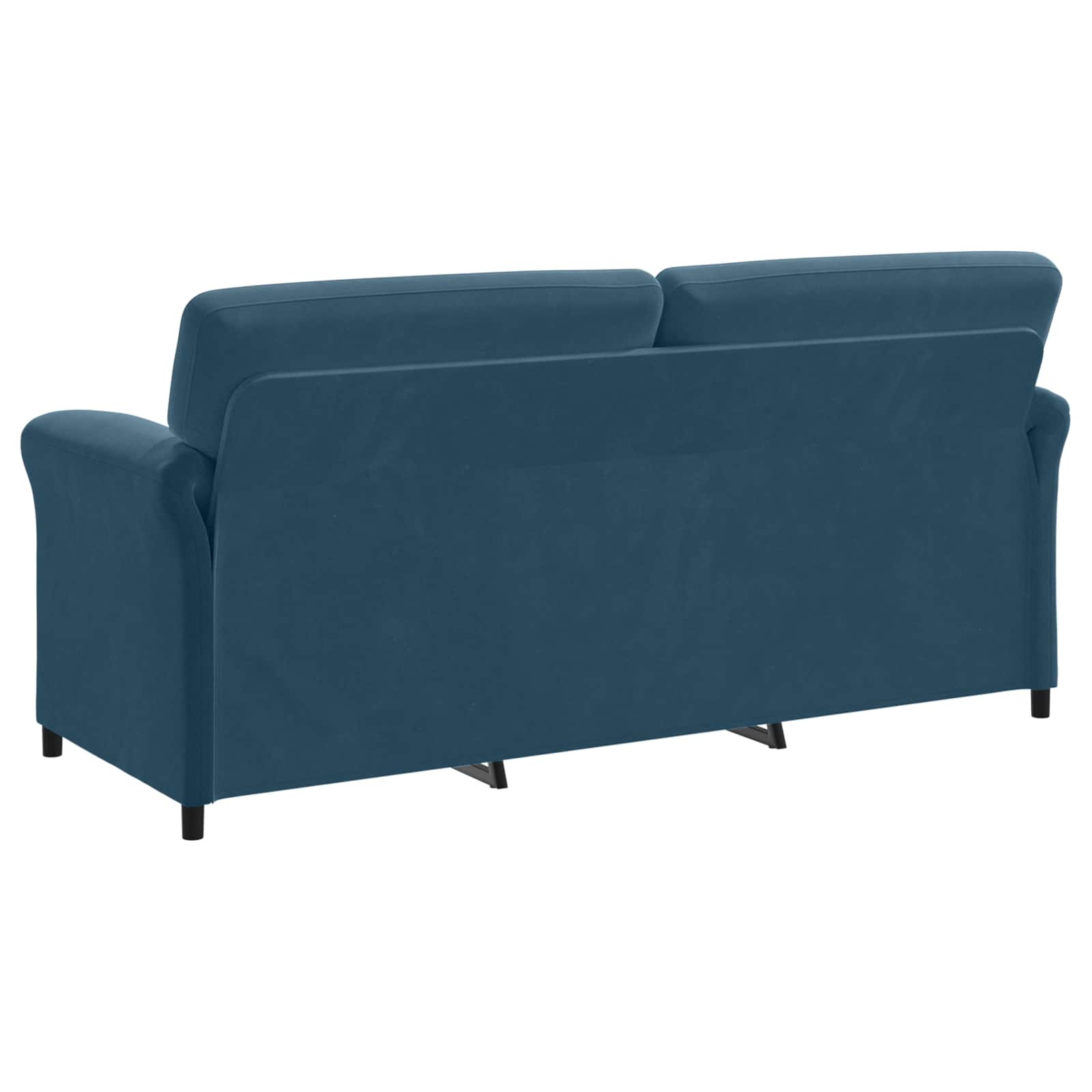 3-Zits Bank Blauw 198 x 83 x 95 cm Fluweel