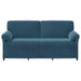 3-Zits Bank Blauw 198 x 83 x 95 cm Fluweel