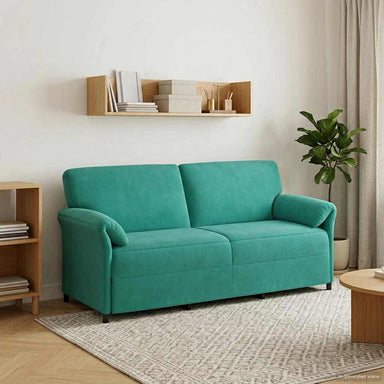 3-Zits Bank Turquoise 198 x 83 x 95 cm Fluweel