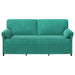 3-Zits Bank Turquoise 198 x 83 x 95 cm Fluweel