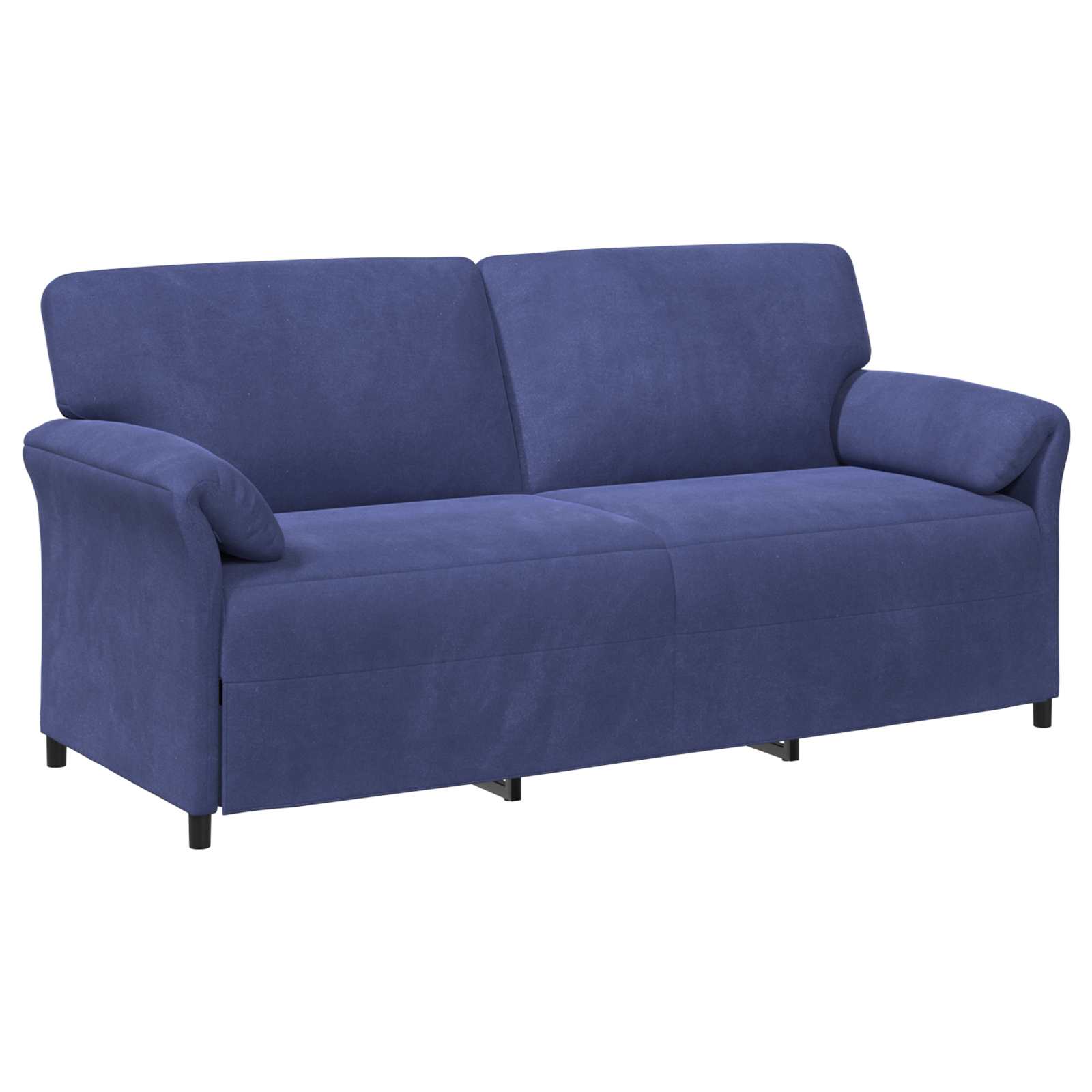3-Zits Bank Politieblauw 198 x 83 x 95 cm Fluweel