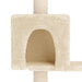 Kattenboom met sisal krabpalen Crèmekleurig 177,5 cm