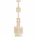 Kattenboom met sisal krabpalen Crèmekleurig 177,5 cm