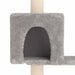 Kattenboom met sisal krabpalen Lichtgrijs 177,5 cm