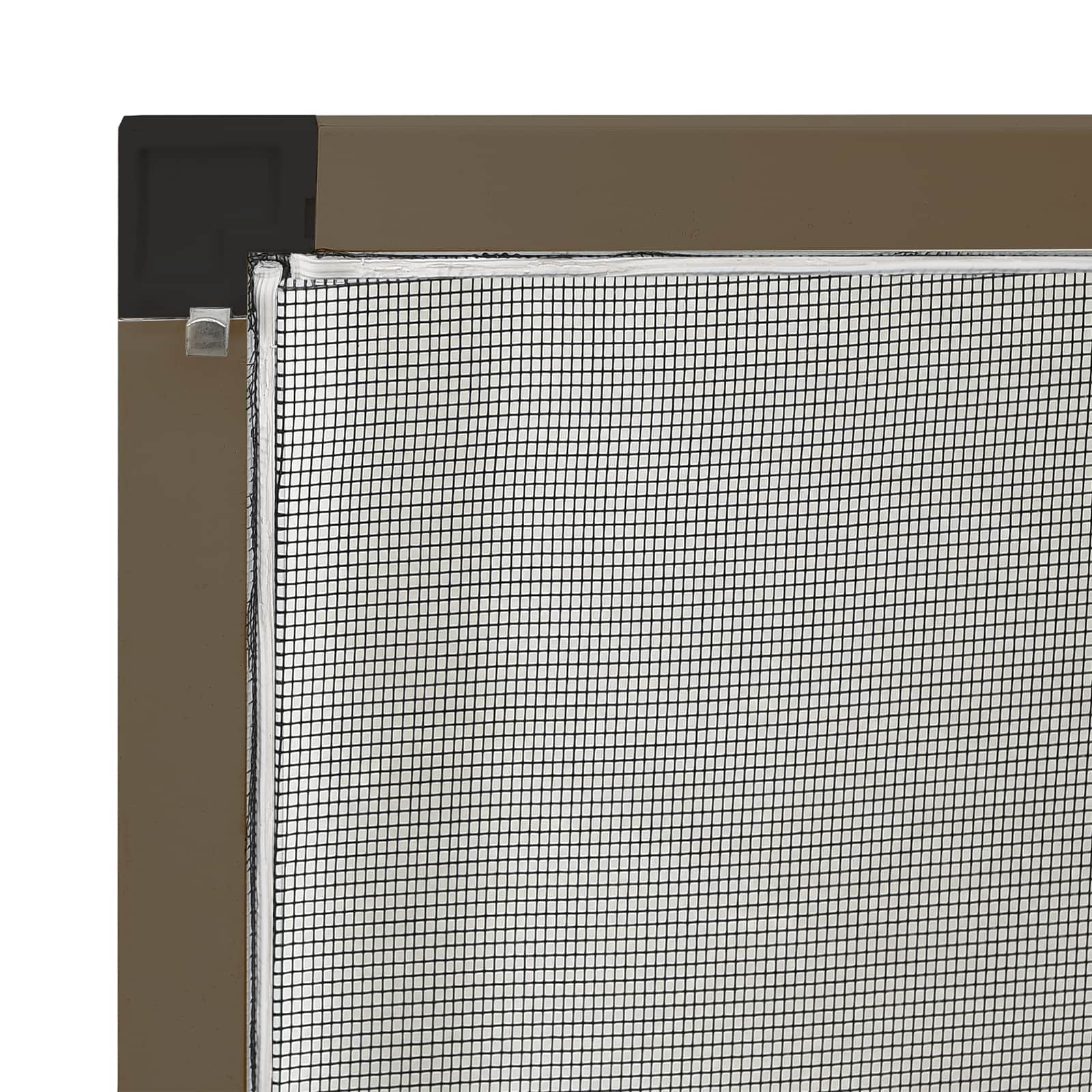 Insectenscherm voor ramen Bruin 120 x 140 cm
