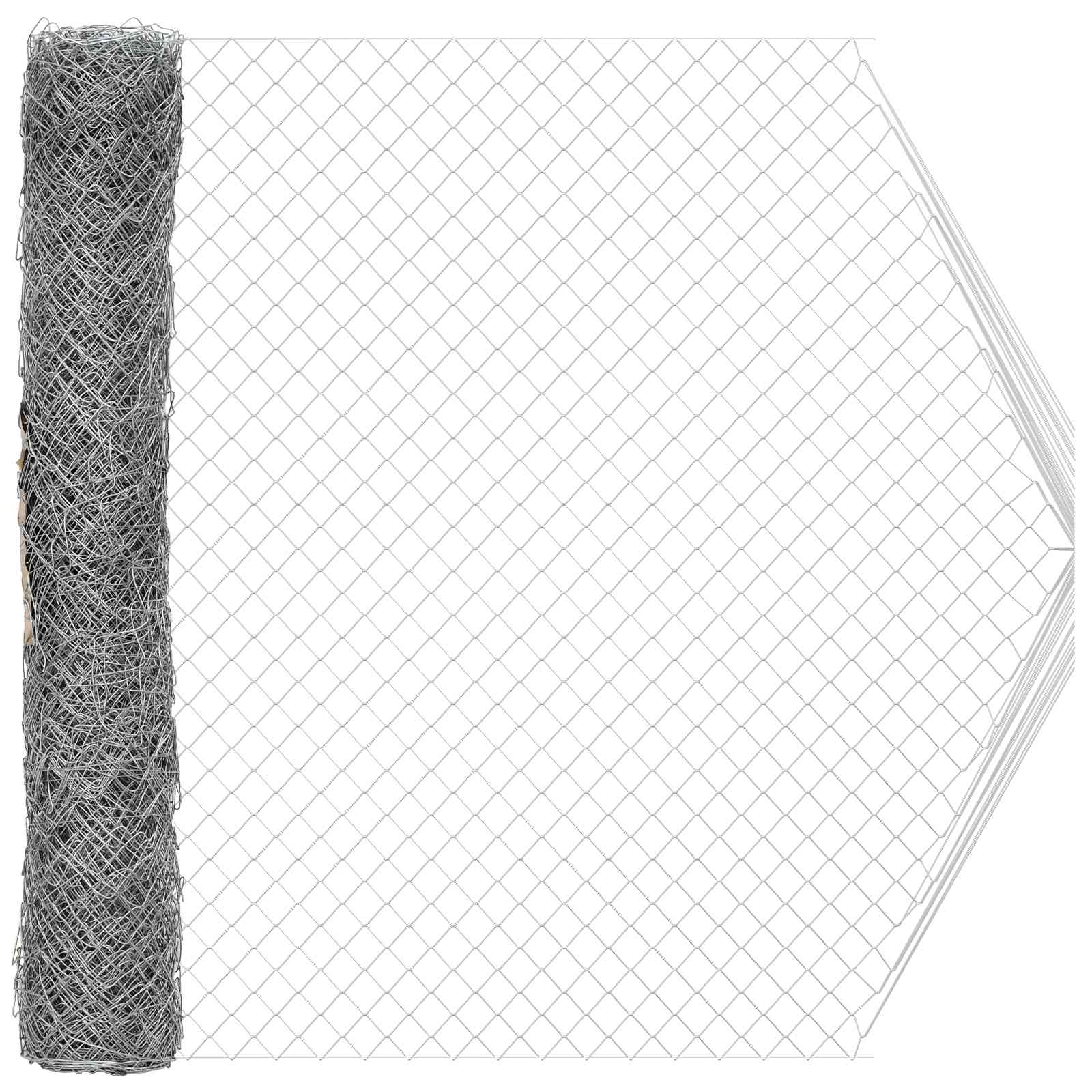 Kettenschakelhek Gegalvaniseerd 2 x 20 m Glas