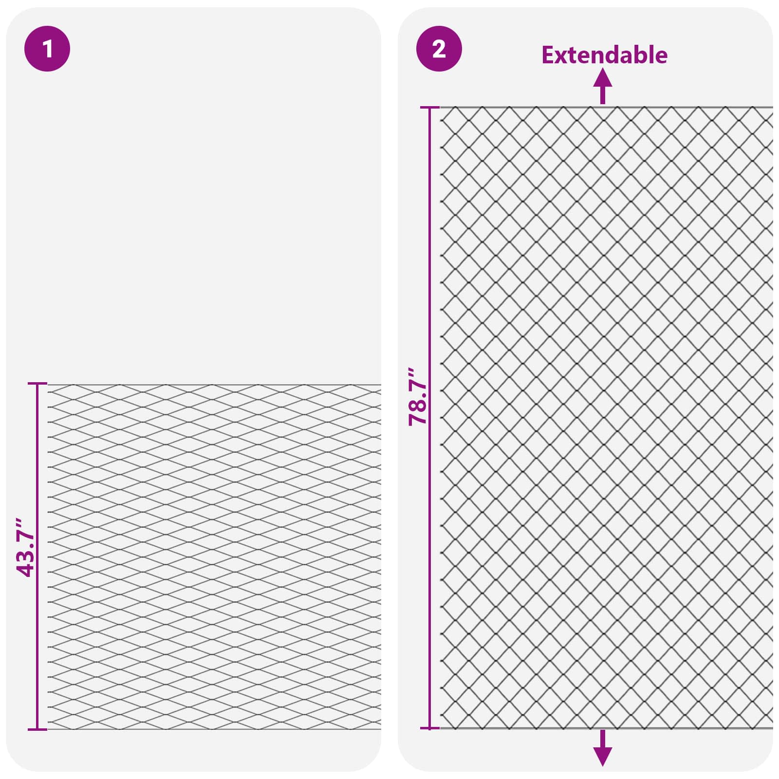 Kettenschakelhek Gegalvaniseerd 2 x 20 m Glas
