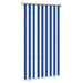 Buitenrolgordijn 90% UV-blok Blauw en Witte Streep 60 x 140 cm