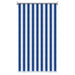 Buitenrolgordijn 90% UV-blok Blauw en Witte Streep 80 x 140 cm