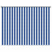 Buitenrolgordijn 90% UV-blok Blauw en Witte Streep 140 x 140 cm