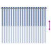 Buitenrolgordijn 90% UV-blok Blauw en Witte Streep 200 x 140 cm
