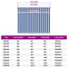 Buitenrolgordijn 90% UV-blok Blauw en Witte Streep 220 x 140 cm