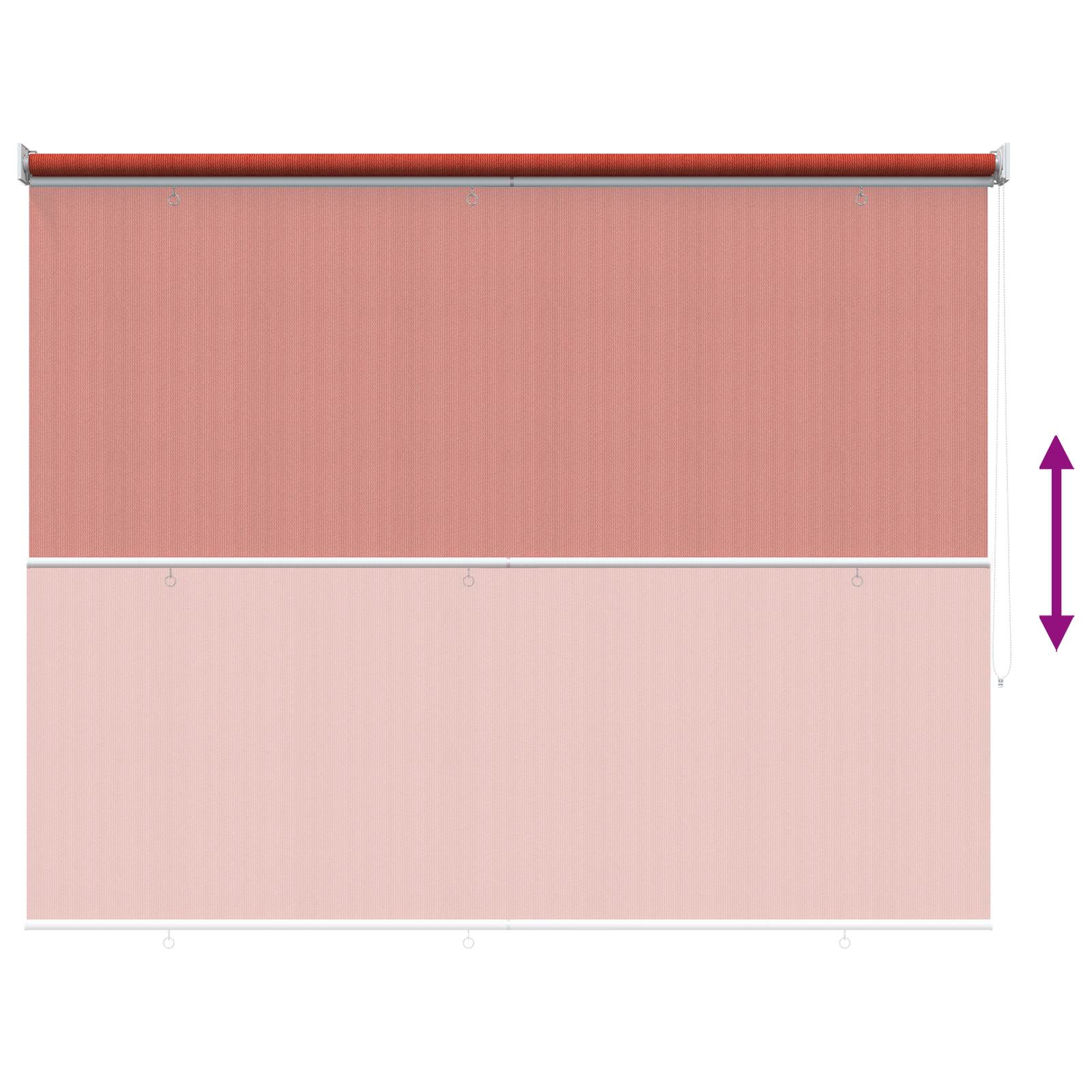 Buitenrolgordijn 90% UV-blok Terracotta 200 x 140 cm HDPE