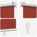 Buitenrolgordijn 90% UV-blok Terracotta 240 x 230 cm HDPE