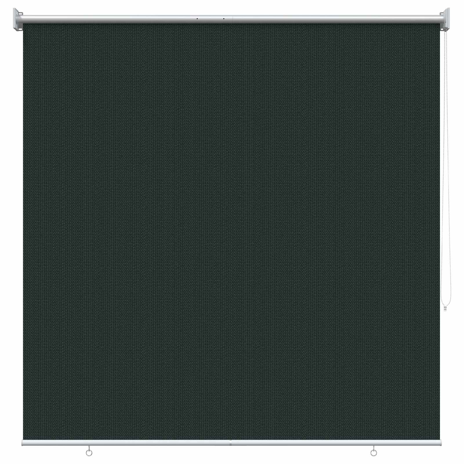 Buitenrolgordijn 90% UV-blok Donkergroen 140 x 140 cm HDPE