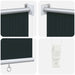 Buitenrolgordijn 90% UV-blok Donkergroen 160 x 230 cm HDPE