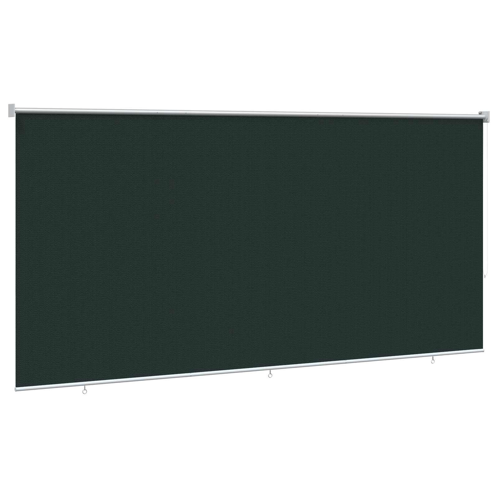 Buitenrolgordijn 90% UV-blok Donkergroen 350 x 230 cm HDPE