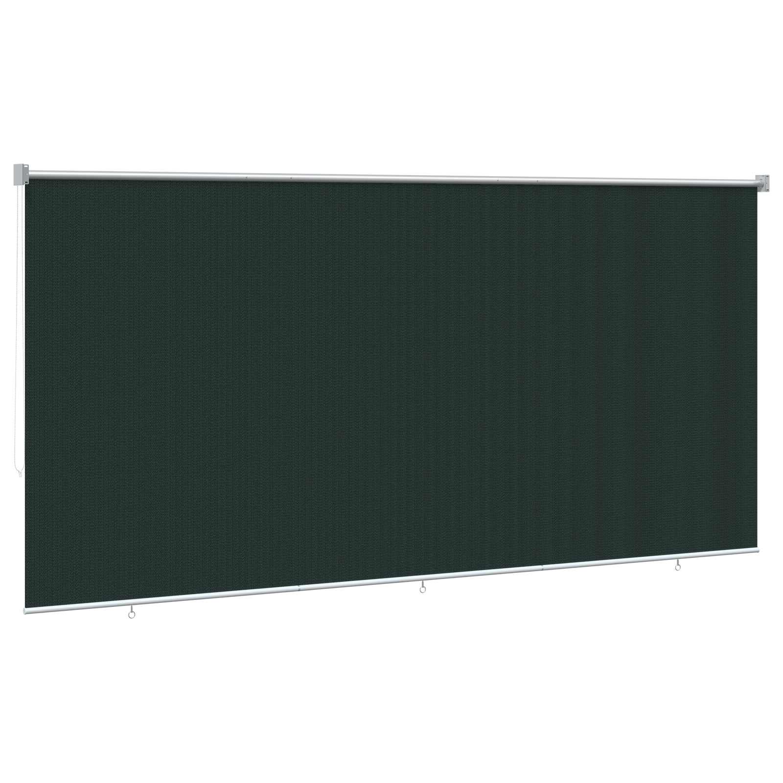 Buitenrolgordijn 90% UV-blok Donkergroen 350 x 230 cm HDPE