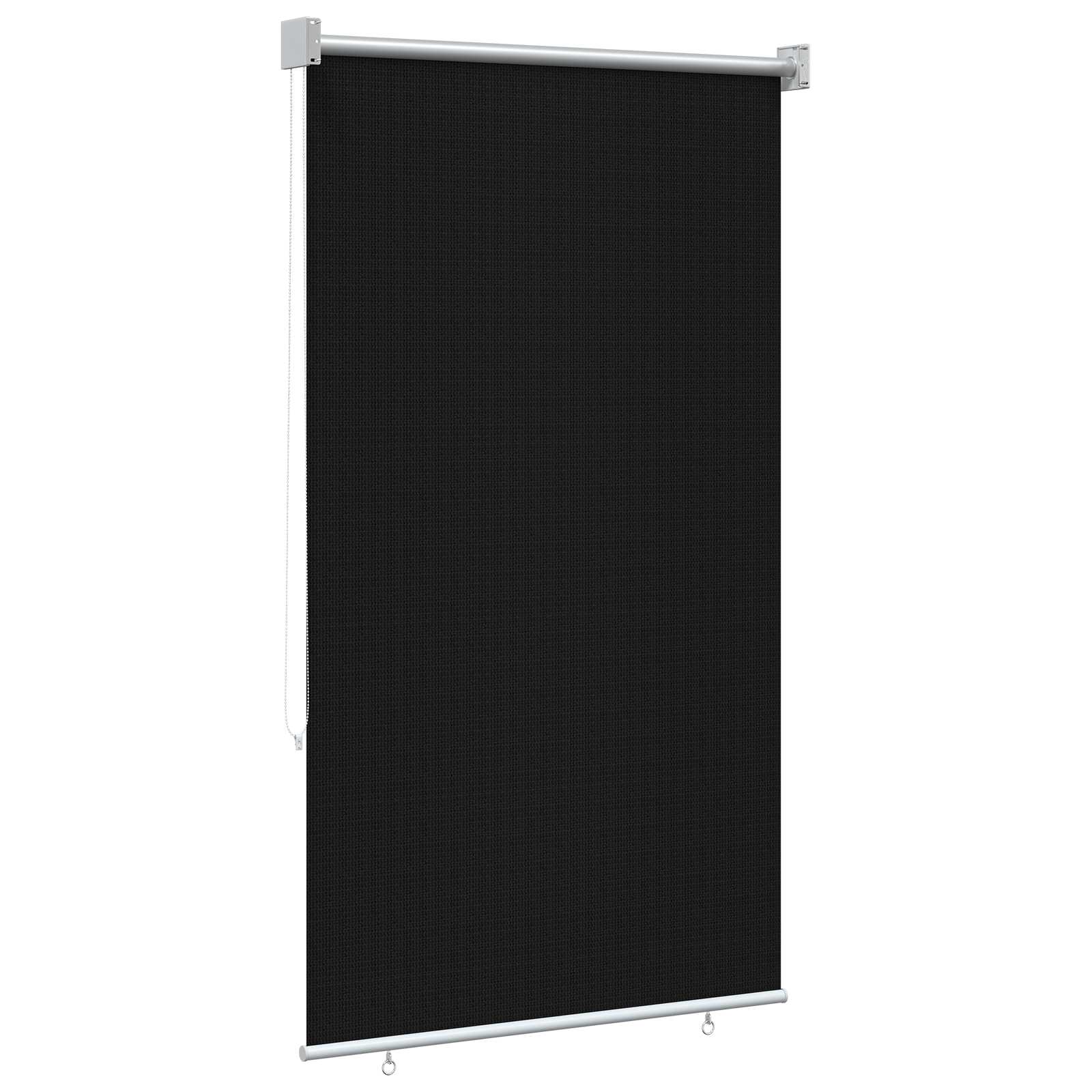 Buitenrolgordijn 90% UV-blok Zwart 80 x 140 cm HDPE