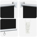 Buitenrolgordijn 90% UV-blok Zwart 140 x 140 cm HDPE