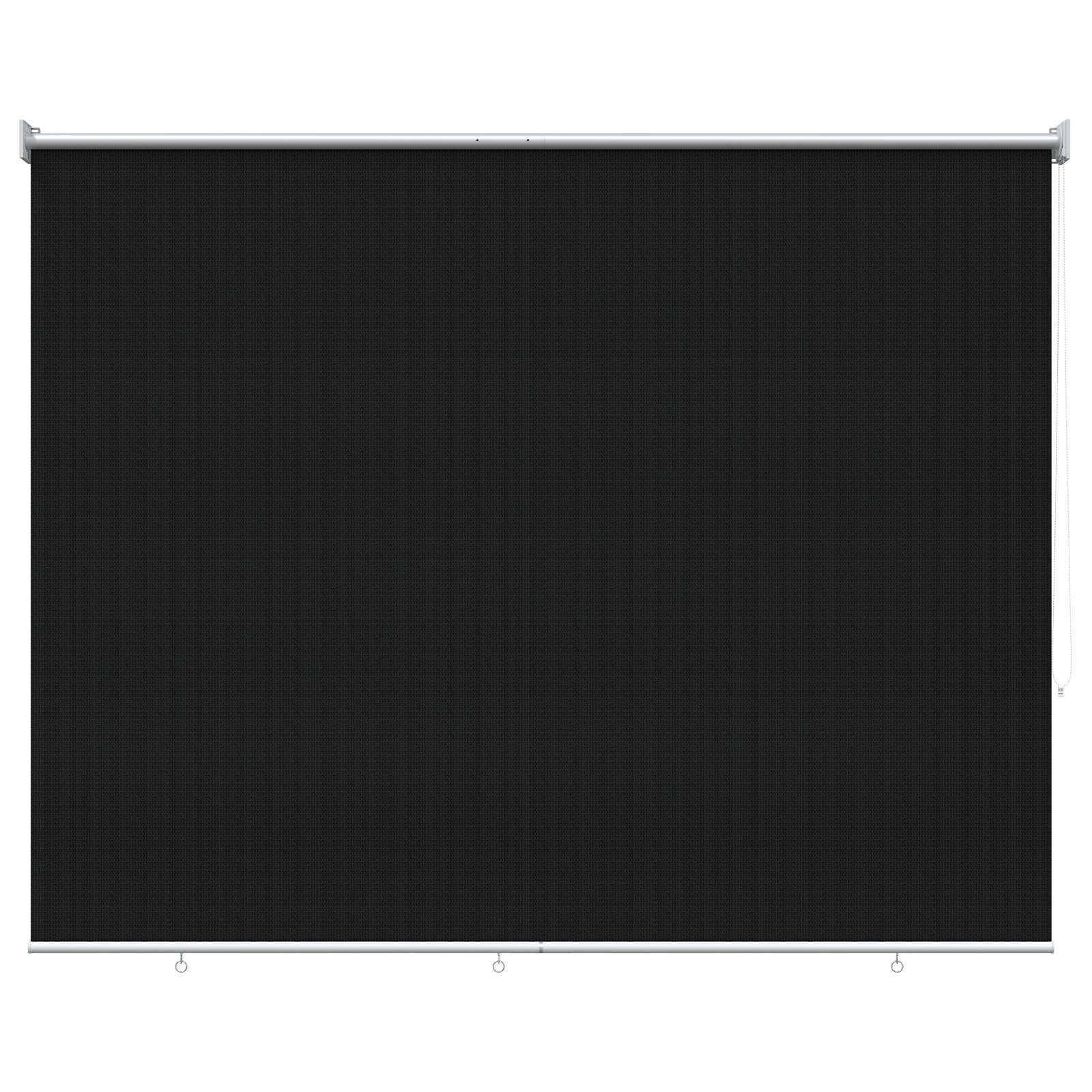 Buitenrolgordijn 90% UV-blok Zwart 200 x 140 cm HDPE