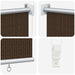 Buitenrolgordijn 90% UV-blok Bruin 80 x 230 cm HDPE