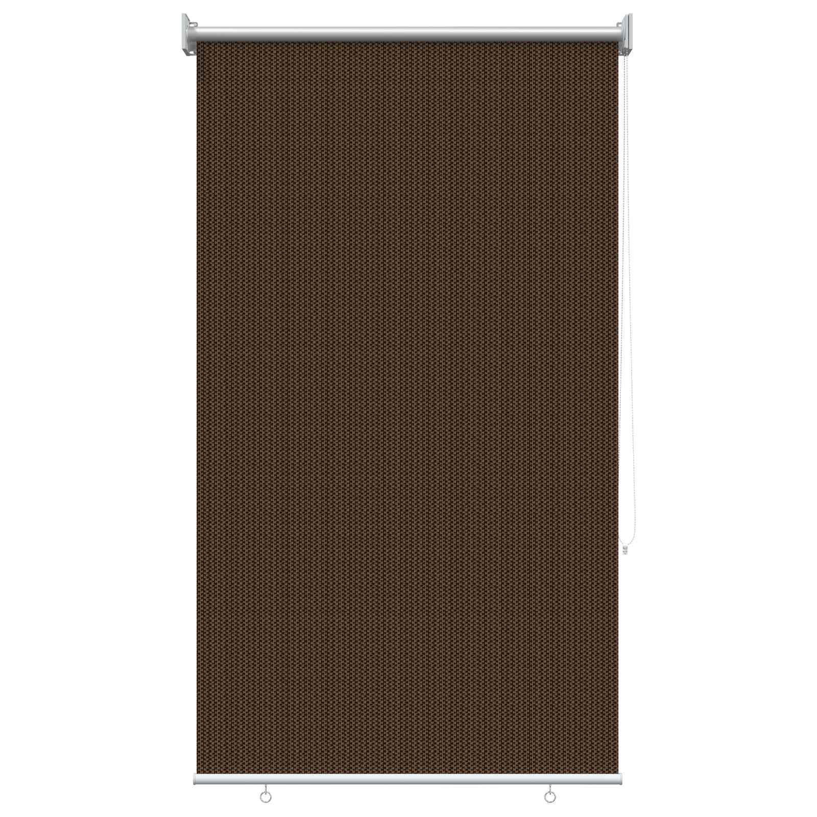 Buitenrolgordijn 90% UV-blok Bruin 80 x 230 cm HDPE
