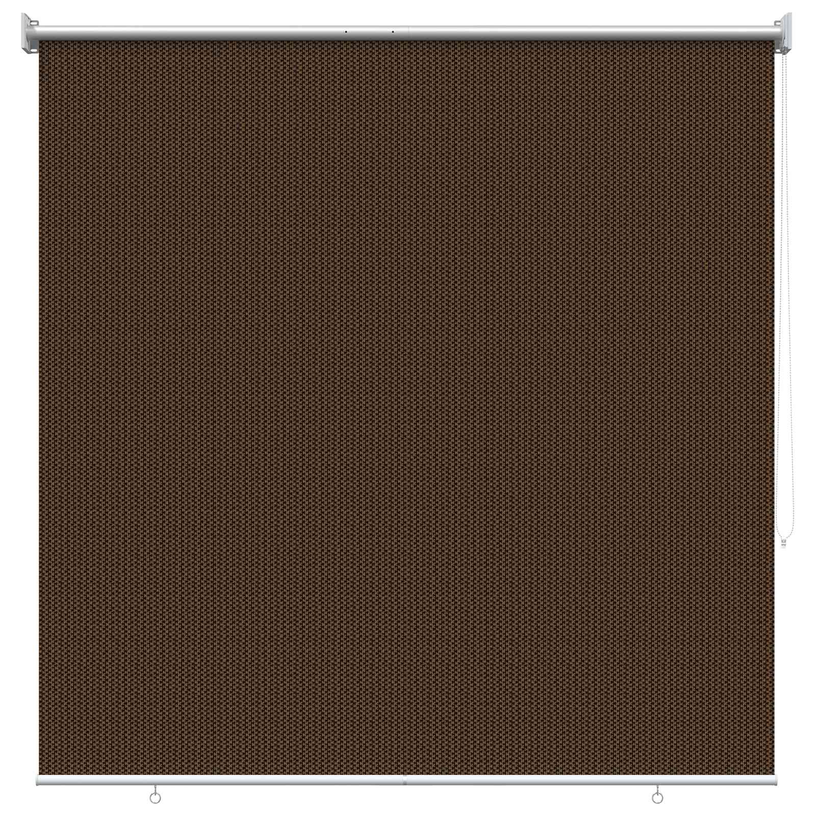 Buitenrolgordijn 90% UV-blok Bruin 120 x 230 cm HDPE