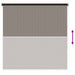 Buitenrolgordijn 90% UV-blok Bruin 120 x 230 cm HDPE