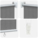 Buitenrolgordijn 90% UV-blok Lichtgrijs 180 x 140 cm HDPE