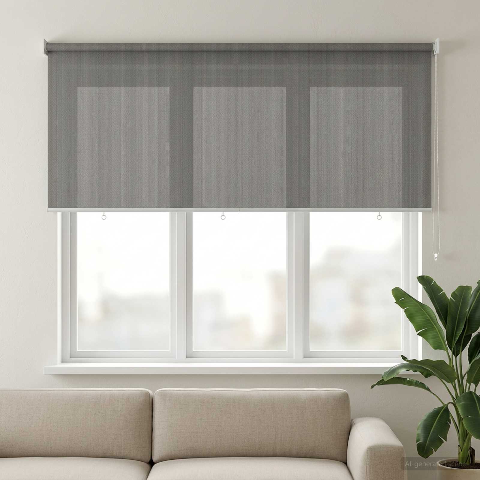 Buitenrolgordijn 90% UV-blok Lichtgrijs 180 x 140 cm HDPE