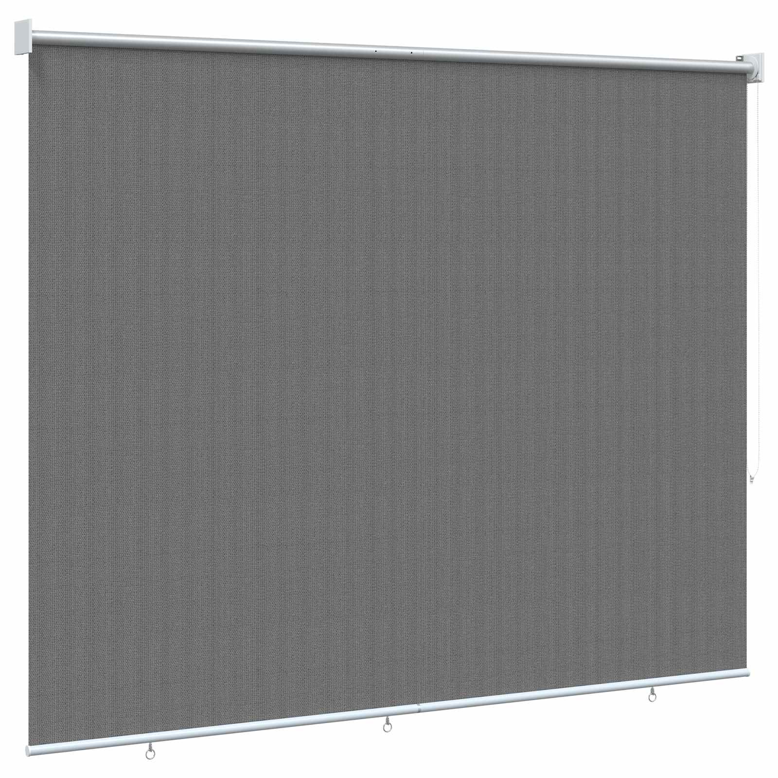 Buitenrolgordijn 90% UV-blok Lichtgrijs 180 x 140 cm HDPE