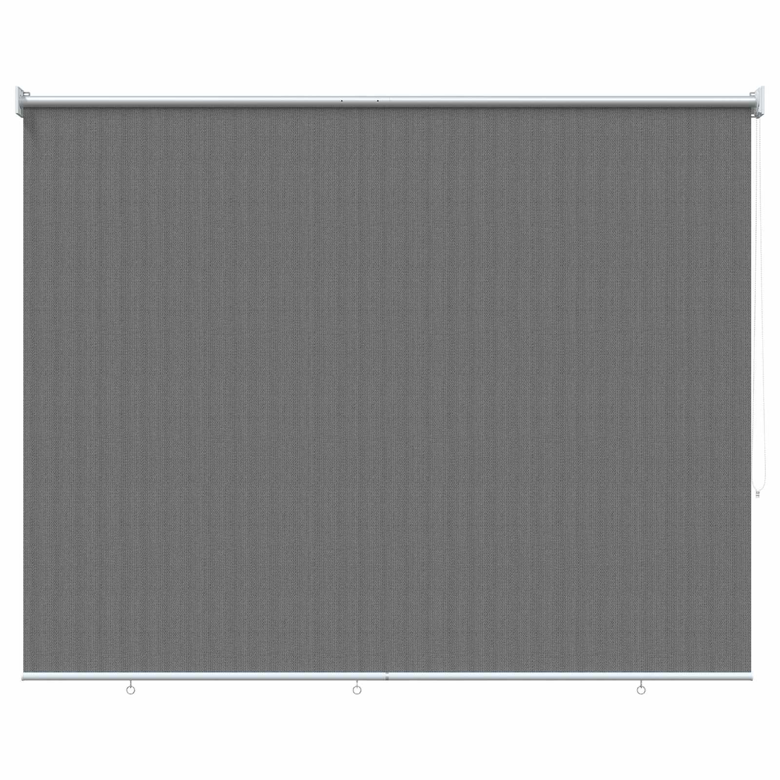 Buitenrolgordijn 90% UV-blok Lichtgrijs 180 x 140 cm HDPE