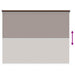 Buitenrolgordijn 90% UV-blok Taupe 120 x 140 cm HDPE