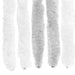 Insecten Gordijn Chenille Lichtgrijs en wit. 90 x 200 cm