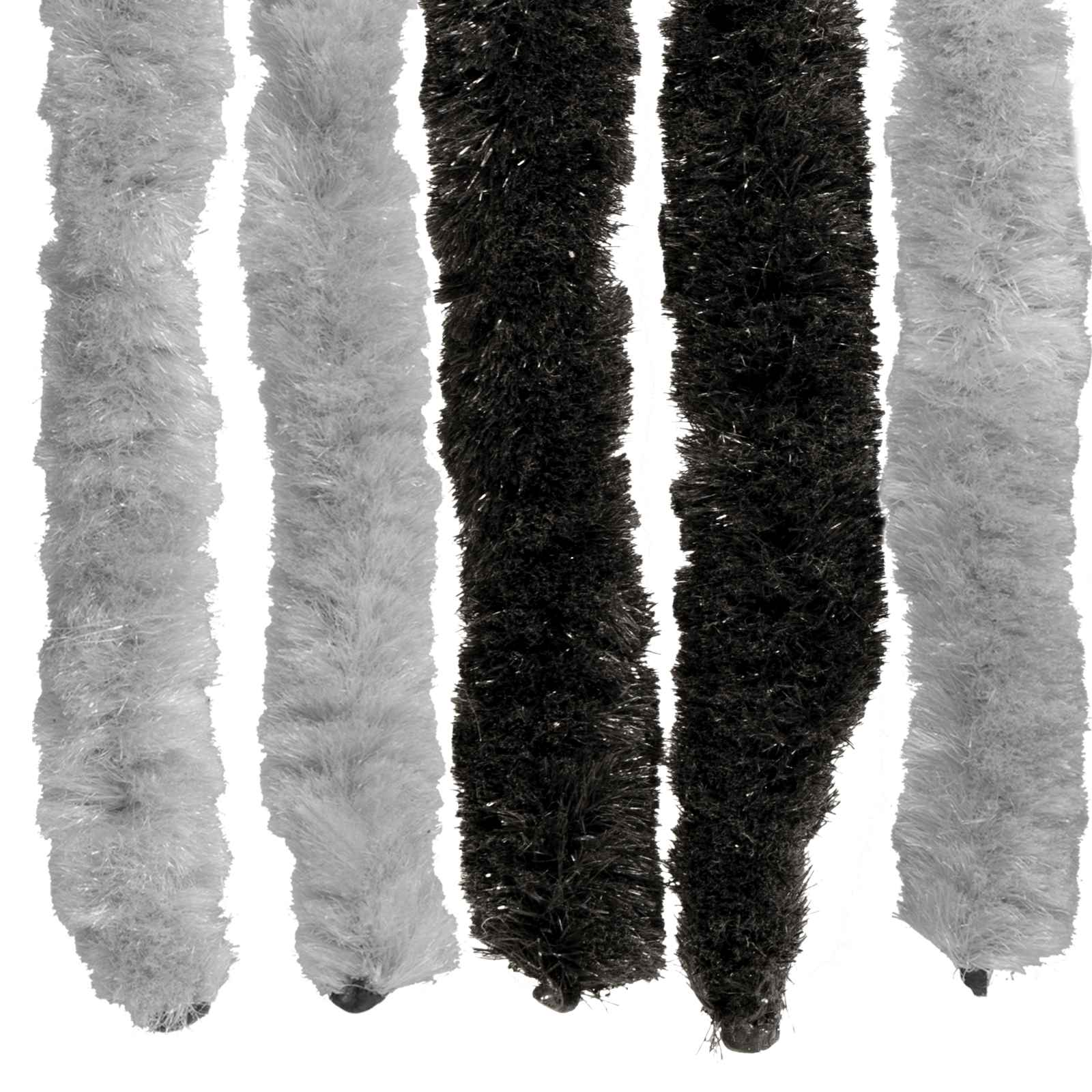 Insecten Gordijn Chenille Grijs en zwart 56 x 185 cm 100% PP