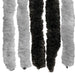 Insecten Gordijn Chenille Grijs en zwart 118 x 220 cm 100% PP